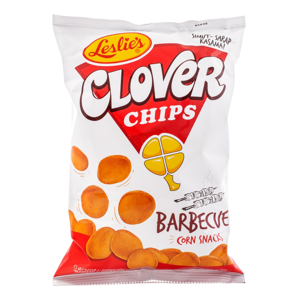 Leslie Brand Clover Chips Barbeque Corn Snacks 145g