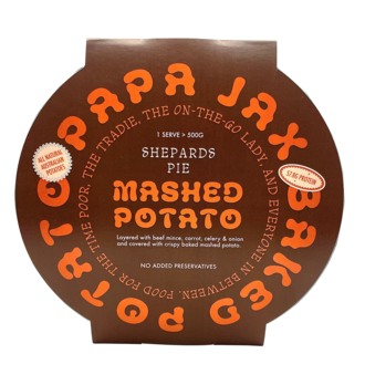 Papa Jax Shepherds Pie Mashed Potato 500g 